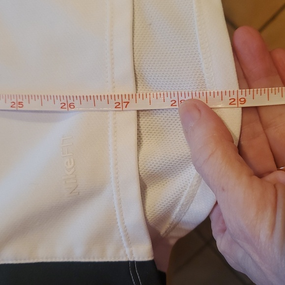 Nike DRI-FIT Running White & Black Sz. L Shirt - Picture 11 of 13